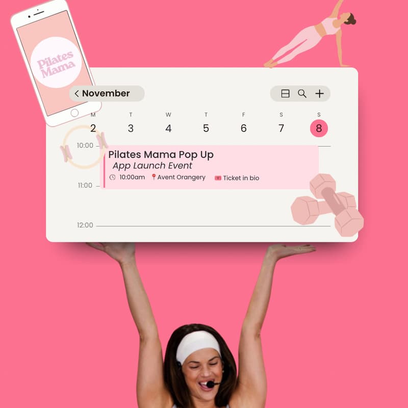 Cover Image for Pilates Mama App Launch : A Mommy & Me Pilates Event