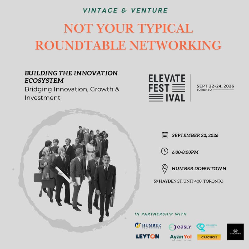 Cover Image for Vintage & Venture: Not Your Typical Roundtable Networking