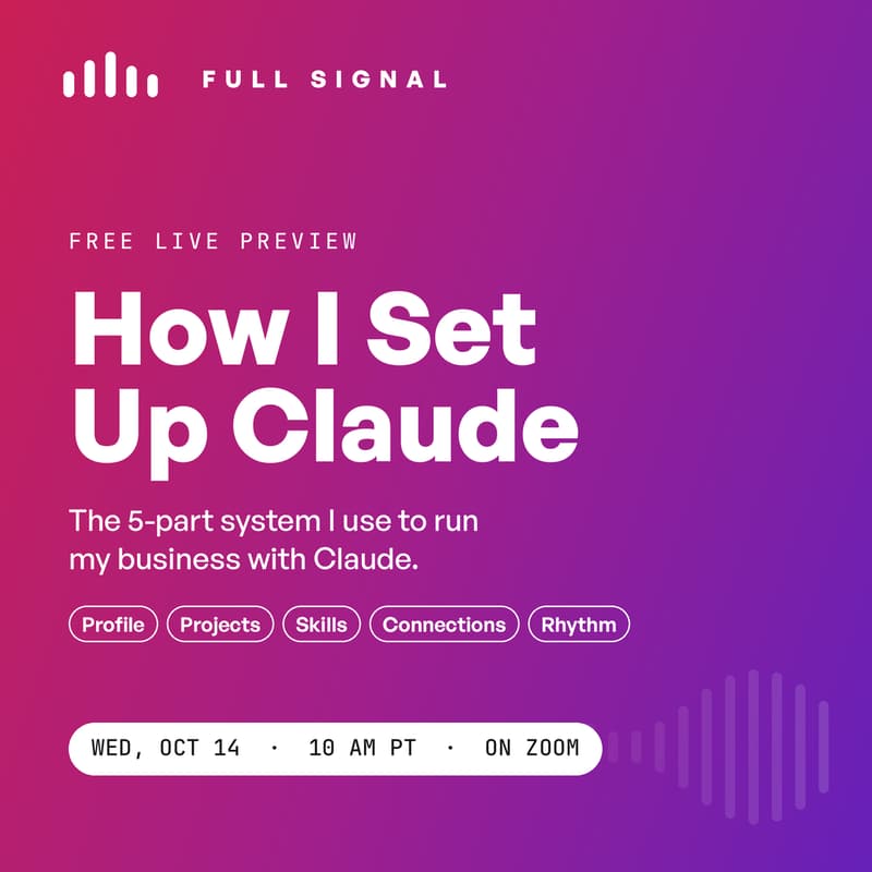 Cover Image for How I Set Up Claude: A Free Preview