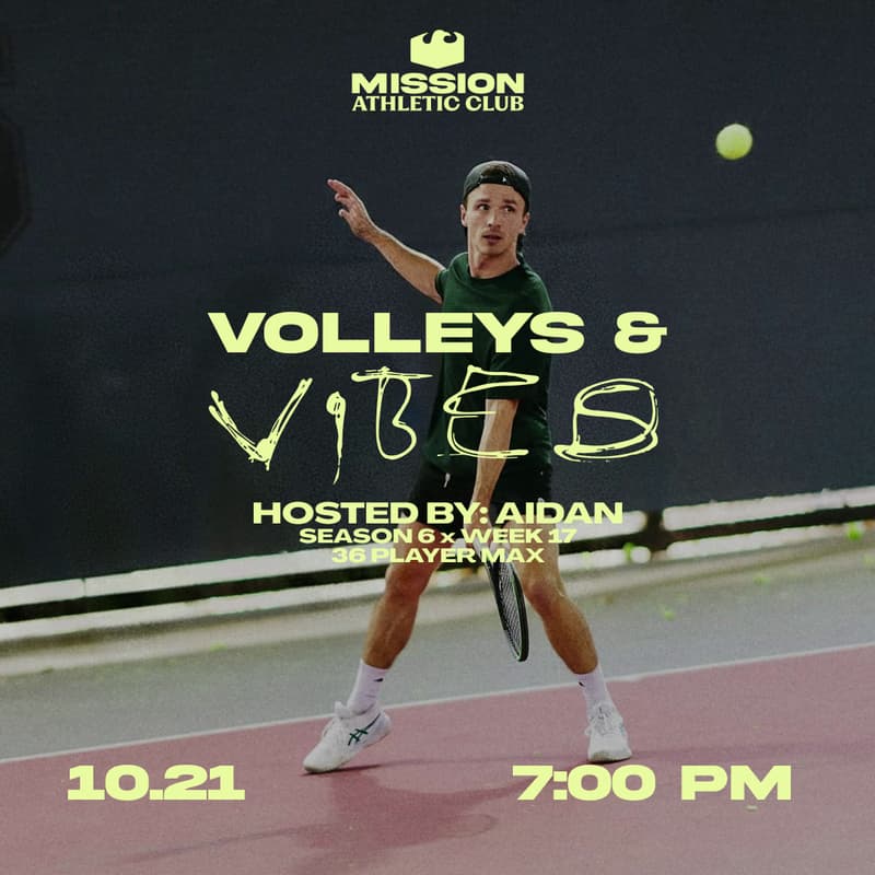 Cover Image for Aidan Hosts Volleys & Vibes: SZN 6 x WEEK 17