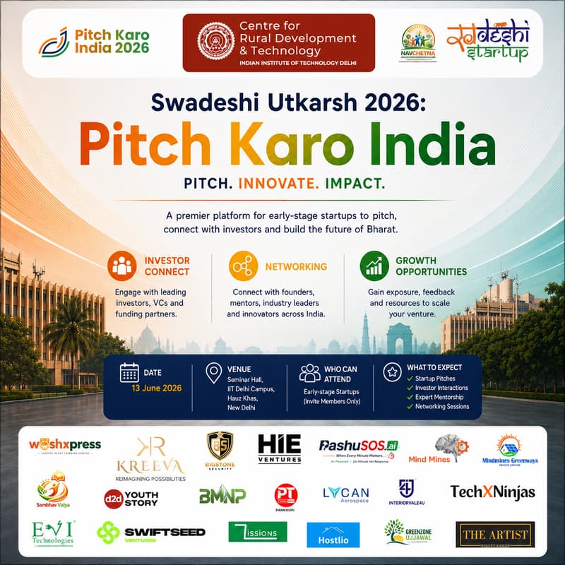 Cover Image for Pre-Event Meetup - Pitch Karo India 2026 (Swadeshi Utkarsh)