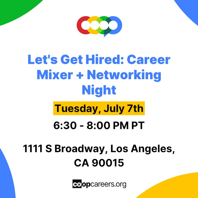 Cover Image for Let's Get Hired: Career Mixer + Networking Night
