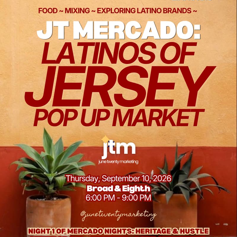 Cover Image for JT Mercado: Latinos of Jersey Pop Up Market