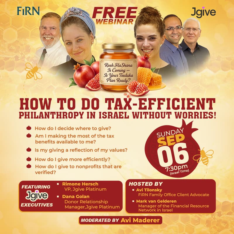 Cover Image for Tax-Efficient Philanthropy in Israel