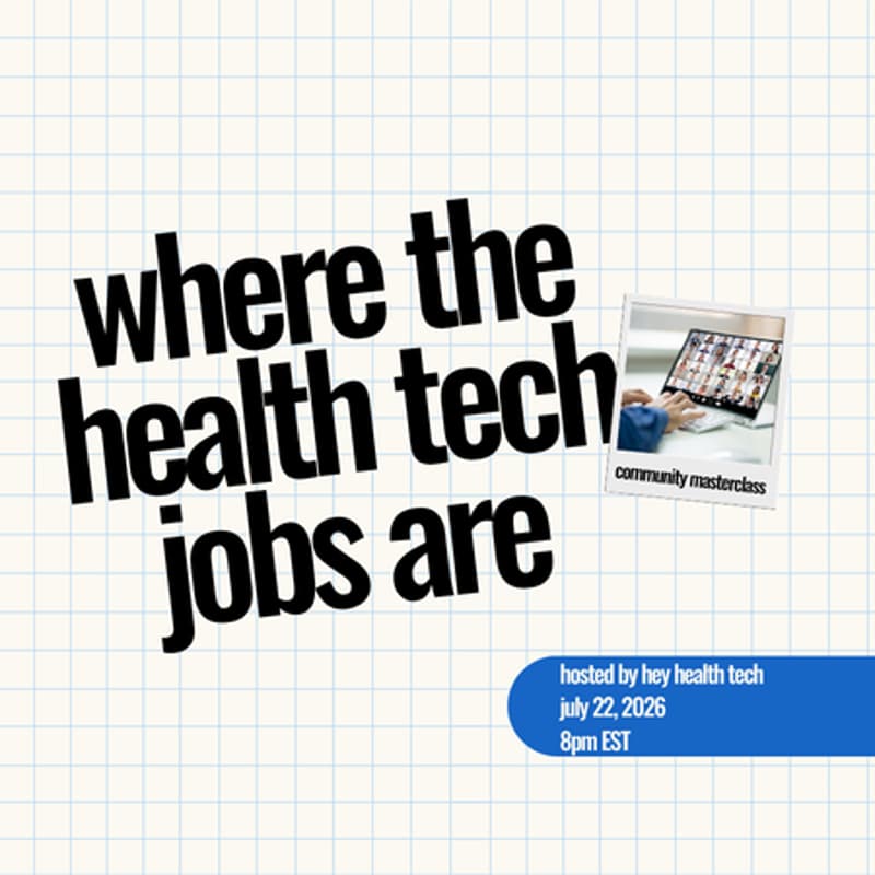 Cover Image for Where the health tech jobs are
