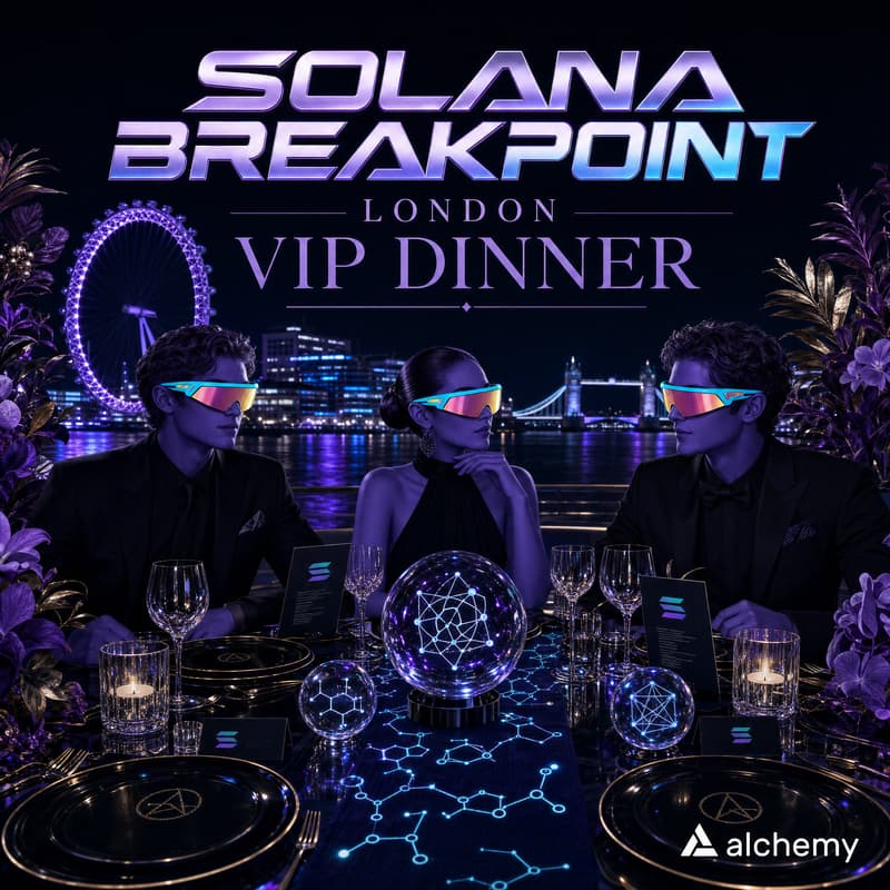 Cover Image for Alchemy VIP Dinner: Solana Breakpoint
