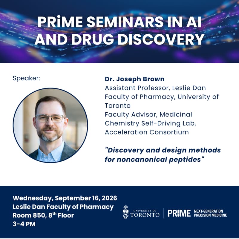 Cover Image for PRiME Seminars in AI and Drug Discovery
