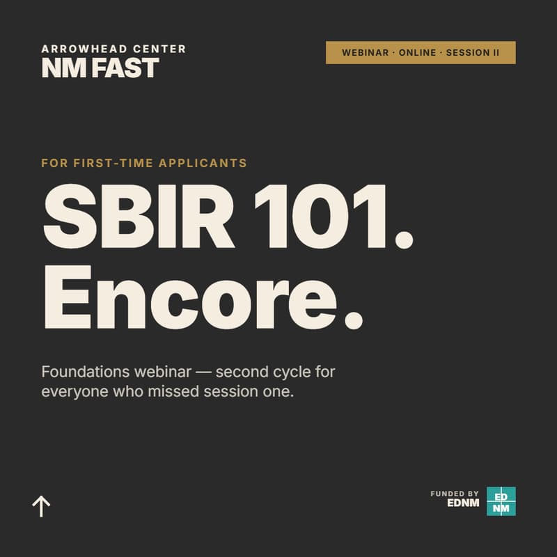 Cover Image for SBIR 101 Webinar