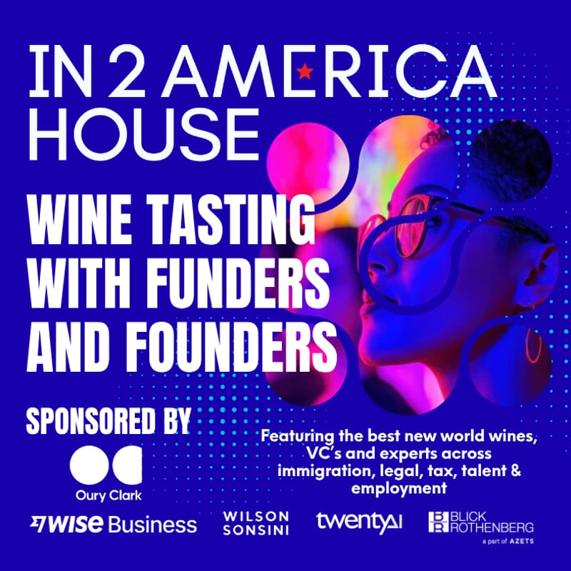 Cover Image for In2America House - Wine Tasting for Funders and Founders. Sponsored by Oury Clark
