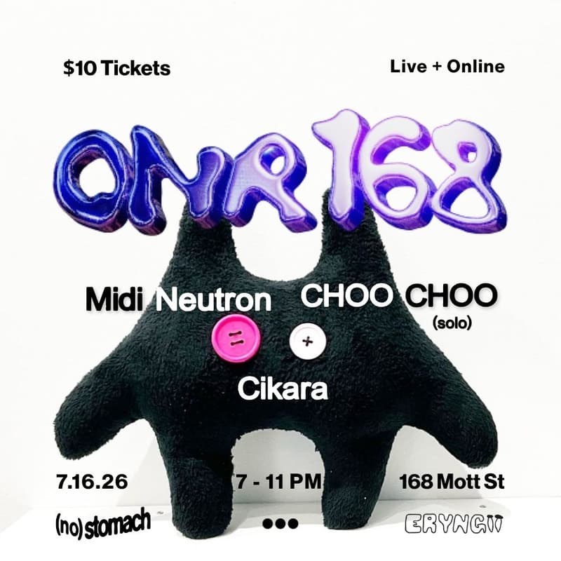 Cover Image for ONR 168 (Live): Midi Neutron, Choo Choo (solo), Cikara