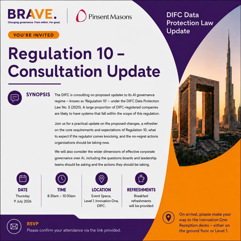 Cover Image for Regulation 10 - Consultation Update