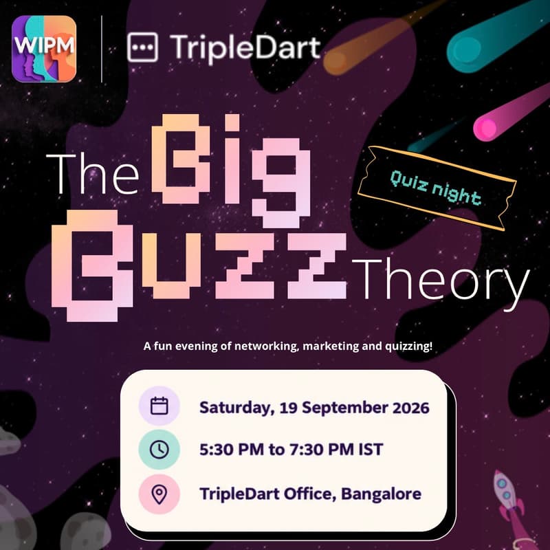 Cover Image for WIPM x TripleDart | The Big Buzz Theory: Marketing Quiz Night