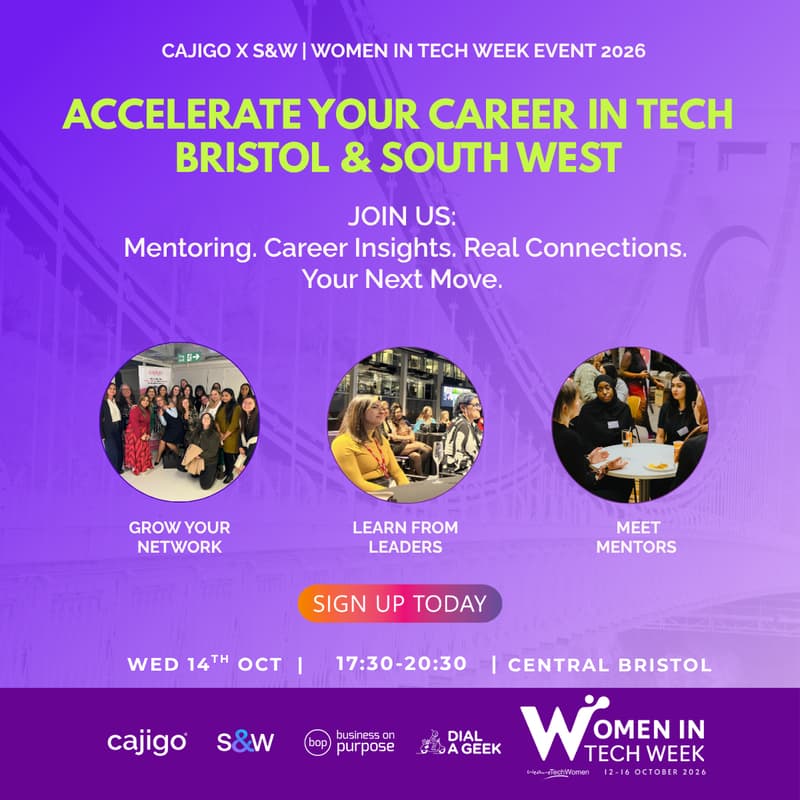 Cover Image for Accelerate Your Career in Tech Bristol & South West