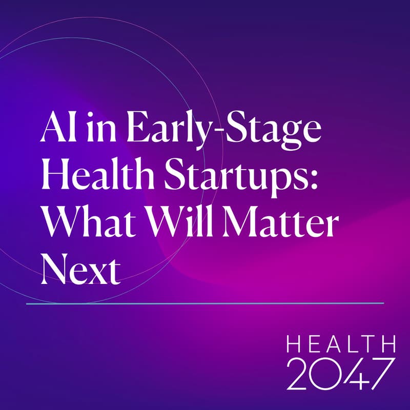 Cover Image for AI in Early-Stage Health Startups: What Will Matter Next