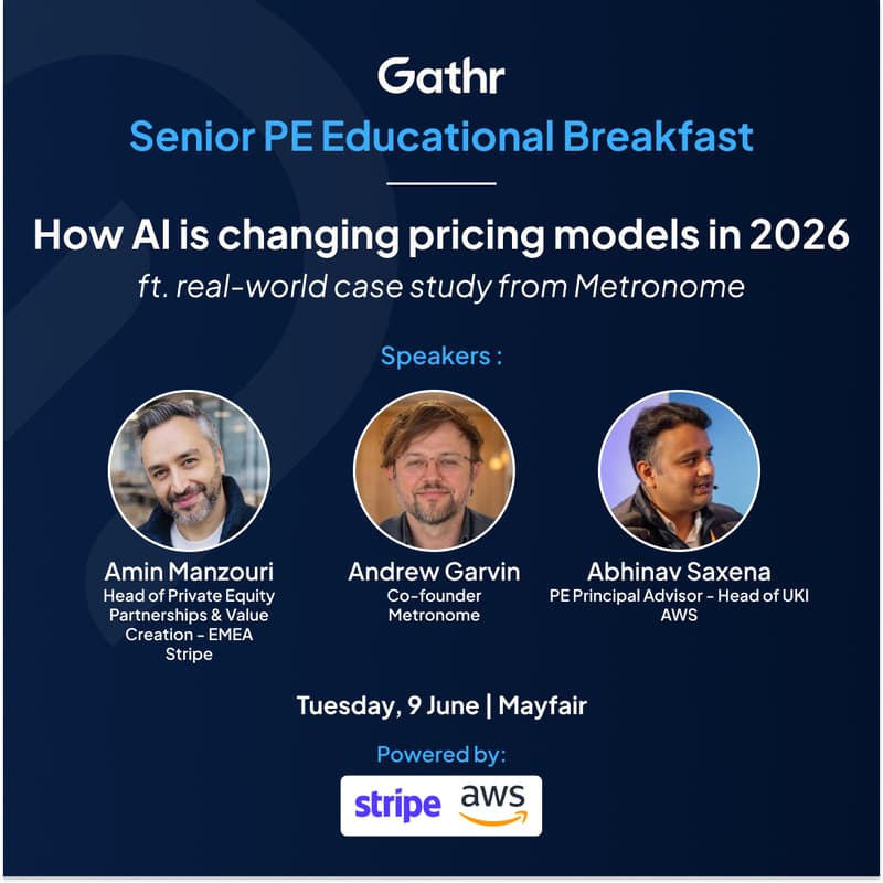 Cover Image for Gathr Senior PE Breakfast: How AI is reshaping SaaS pricing models in 2026