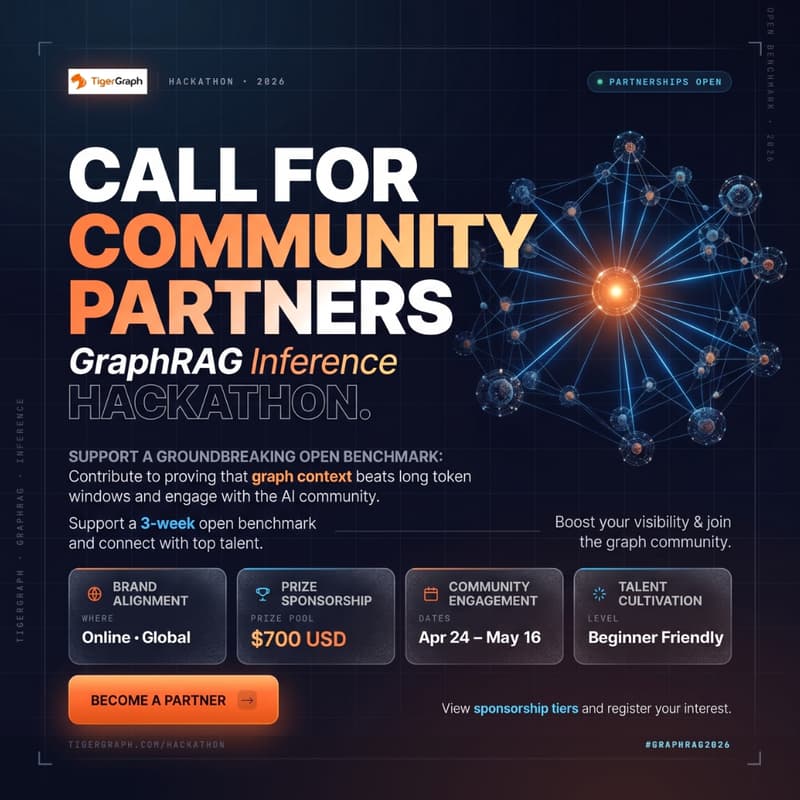Cover Image for Call for Community Partners — GraphRAG Inference Hackathon