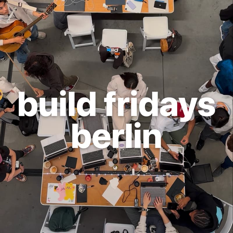 Cover Image for build fridays berlin - work on your startup alongside others (bring laptop)