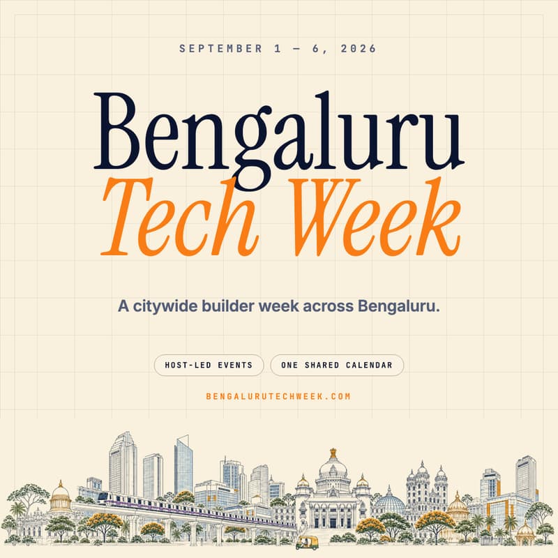 Cover Image for Bengaluru Tech Week 2026