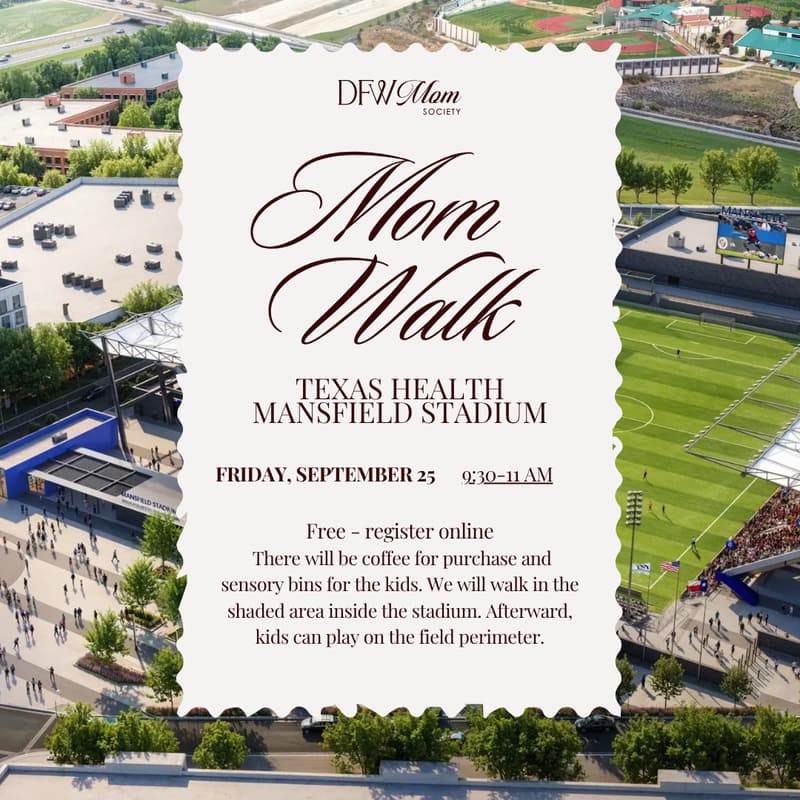 Cover Image for Mom Walk at The Texas Health Mansfield Stadium