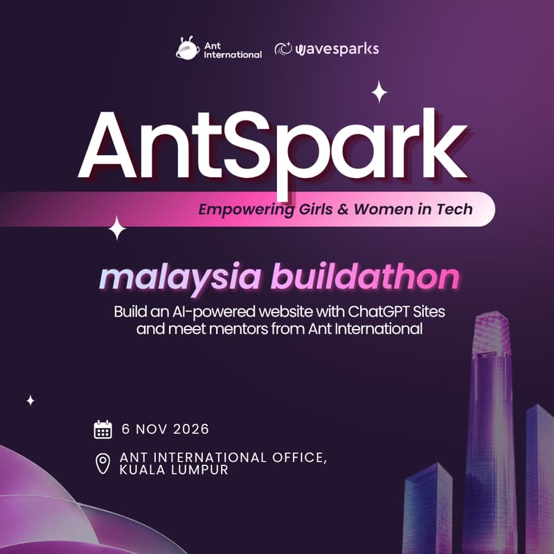 Cover Image for AntSpark Buildathon - Empowering Girls & Women in Tech