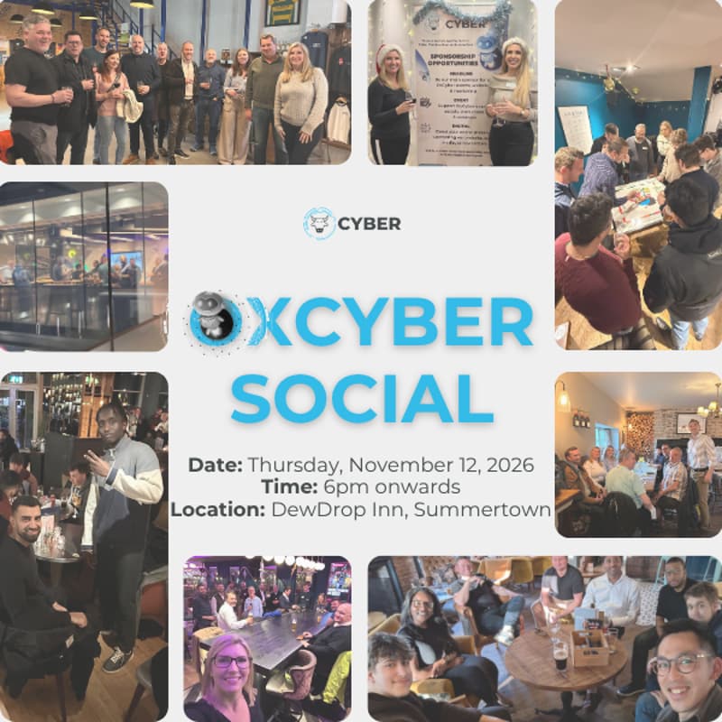 Cover Image for OxCyber Social Event – November 2026