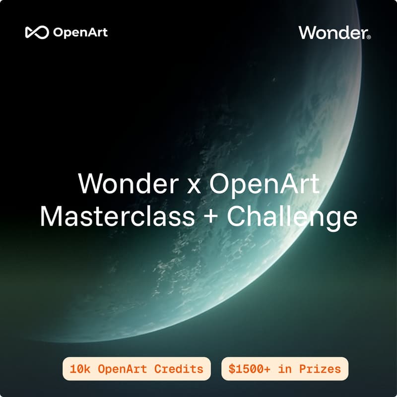 Cover Image for Wonder Studios x OpenArt — Director Masterclass + Challenge