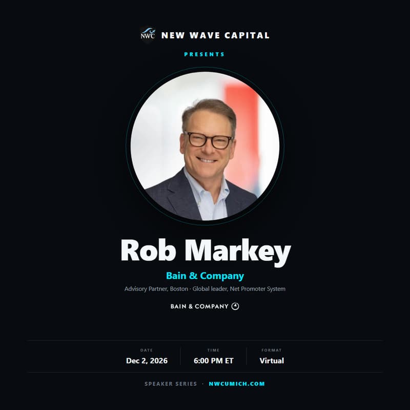 Cover Image for NWC Speaker Series: Rob Markey, Bain & Company