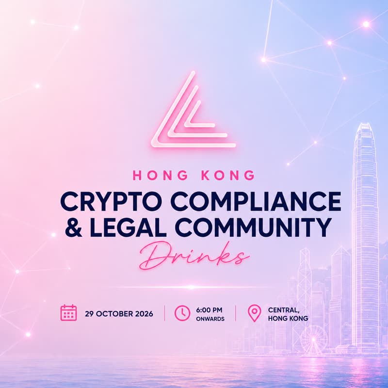 Cover Image for Crypto Compliance and Legal Community Drinks - Hong Kong