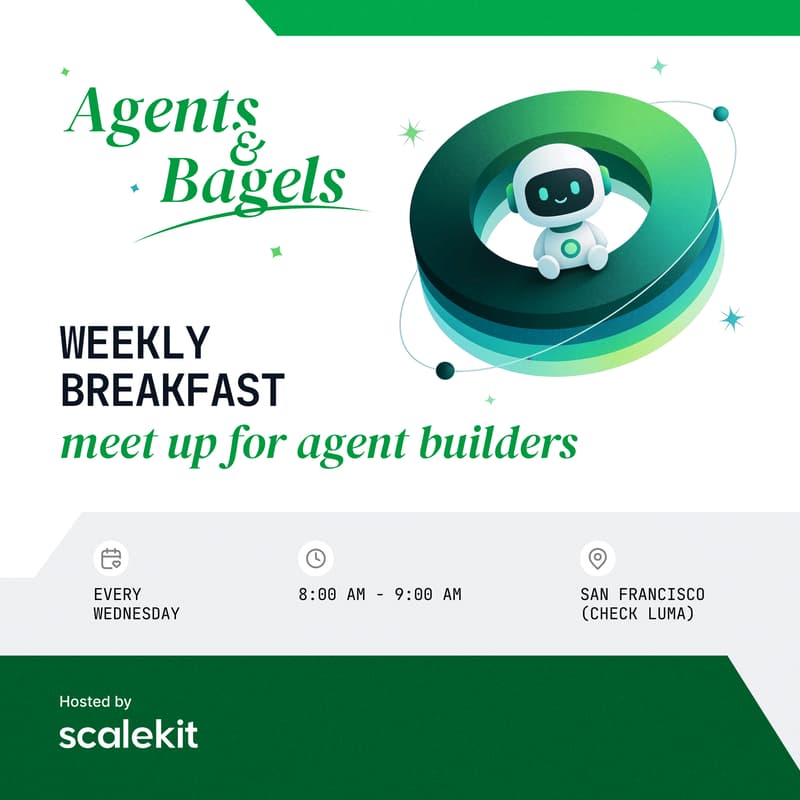 Cover Image for Agents & Bagels: Weekly breakfast meet up for agent builders