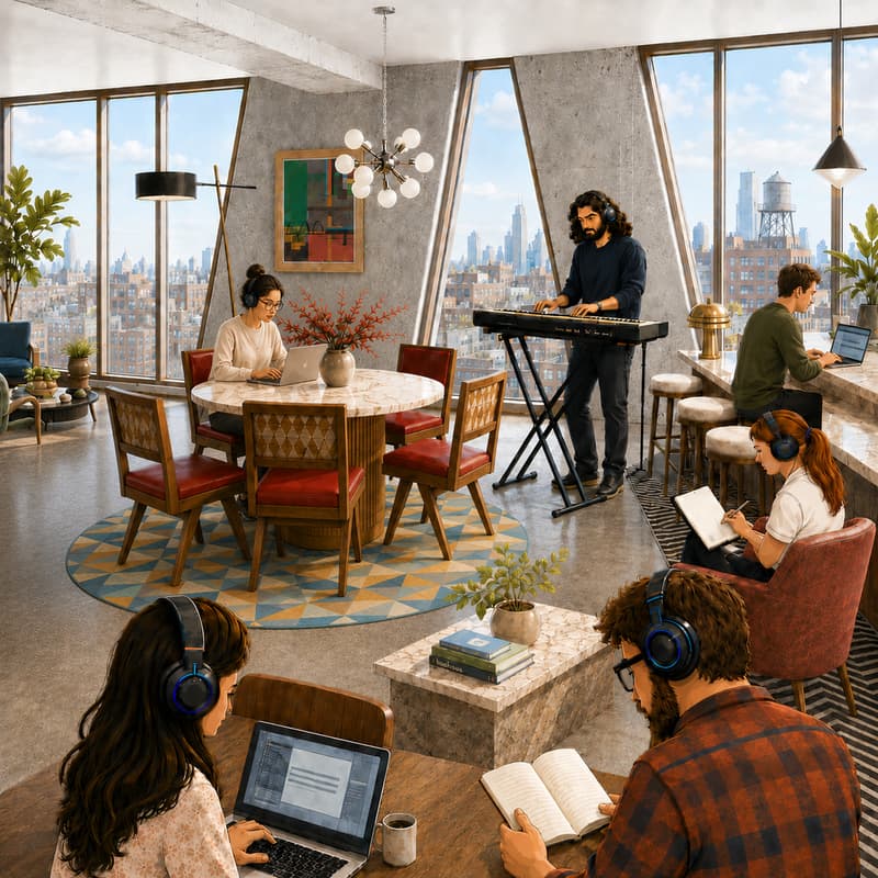 Cover Image for Coworking Day + Live Focus Music @ The Malin Williamsburg • Focus Lab