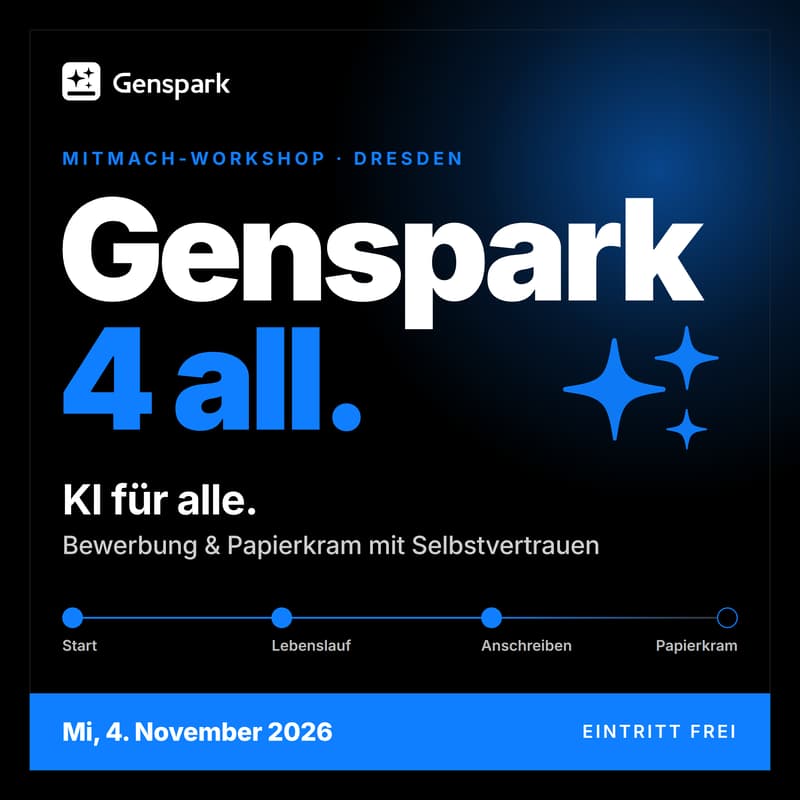 Cover Image for Genspark 4 all – KI für alle: Bewerbung & Papierkram mit Selbstvertrauen