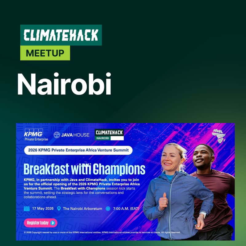 Cover Image for ClimateHack Nairobi: Breakfast with Champions Morning Run - A KPMG 2026 Private Enterprise Side Event