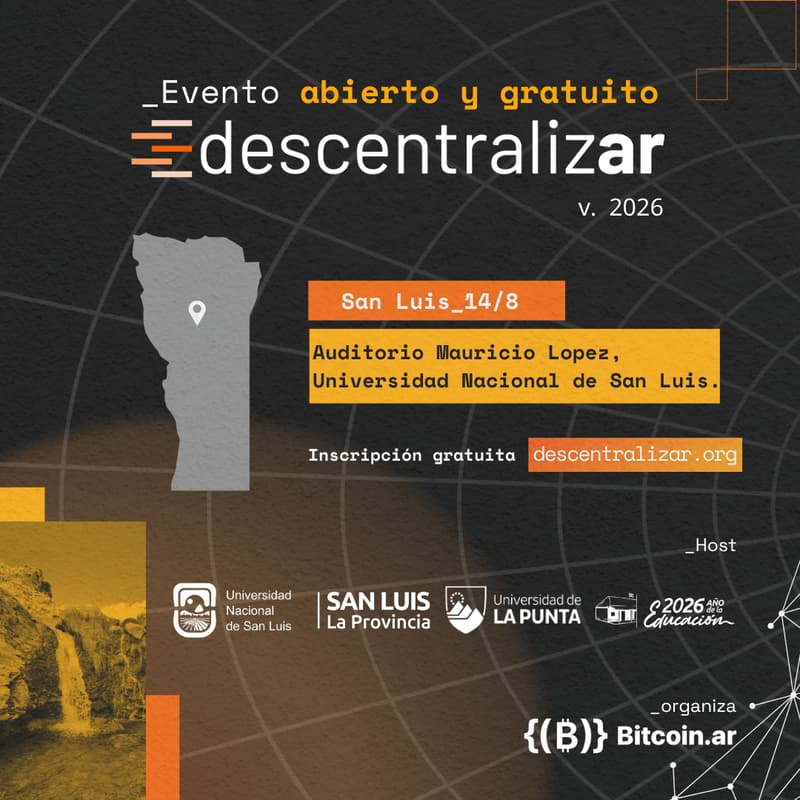 Cover Image for 🧡🚀 DescentralizAR 2026 | Día 1 | San Luis