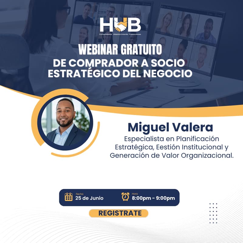 Cover Image for WEBINAR GRATUÍTO: DE COMPRADOR A SOCIO ESTRATÉGICO DEL NEGOCIO.