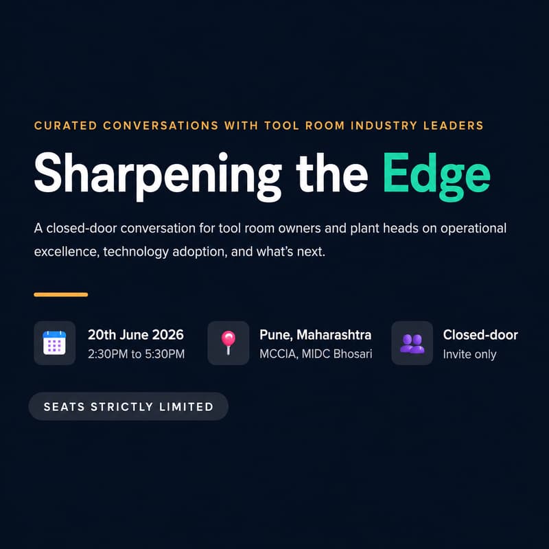 Cover Image for Toolroom Event- Sharpening The Edge, 20th June 2026, Pune