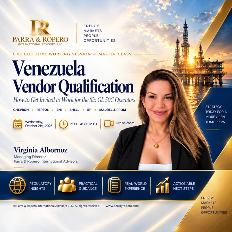 Cover Image for Venezuela Vendor Qualification: How to Get Invited to Work for the Six GL 50C Operators