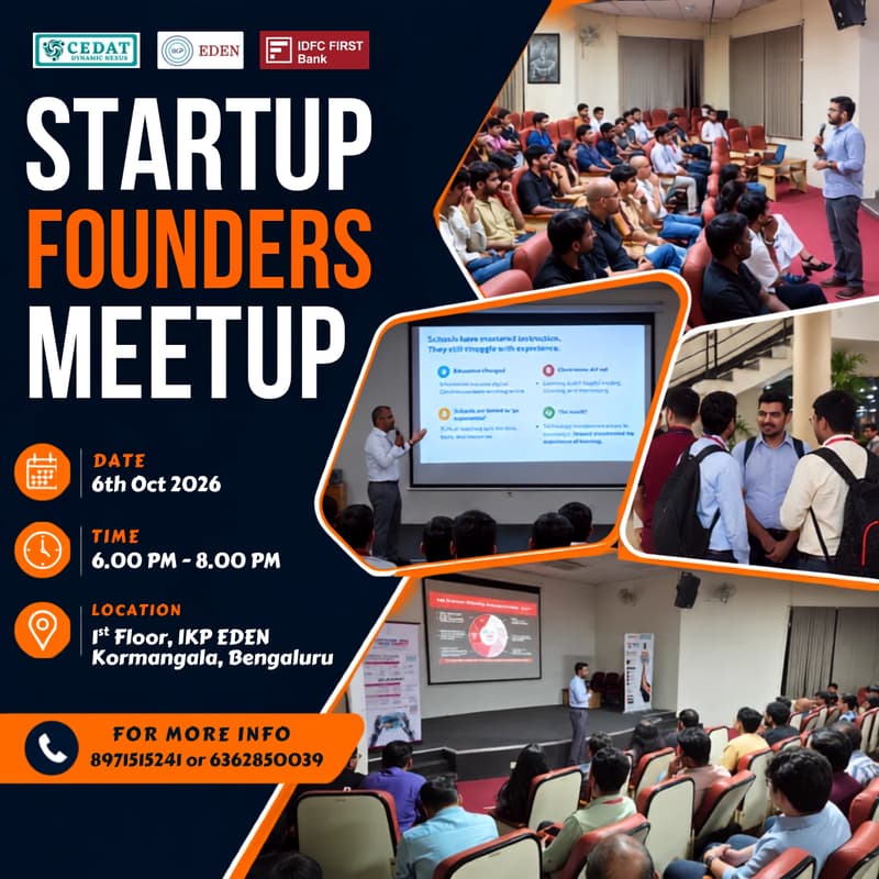 Cover Image for Startup Founders Meetup by CEDAT