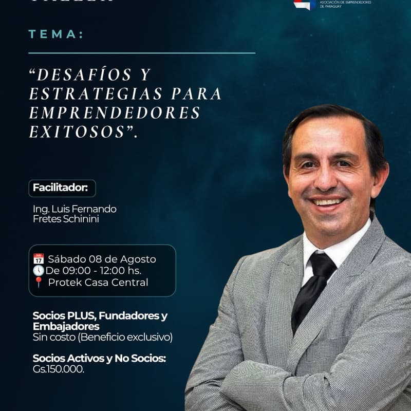Cover Image for Taller: ''Desafios y Estrategias para Emprendedores Exitosos''