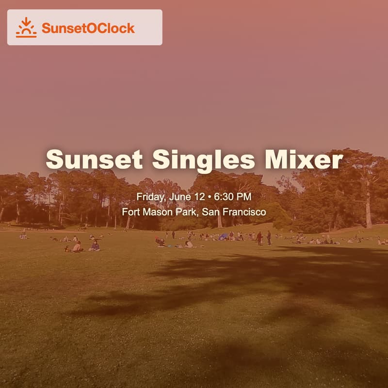 Cover Image for Sunset Singles Mixer 🌅✨
