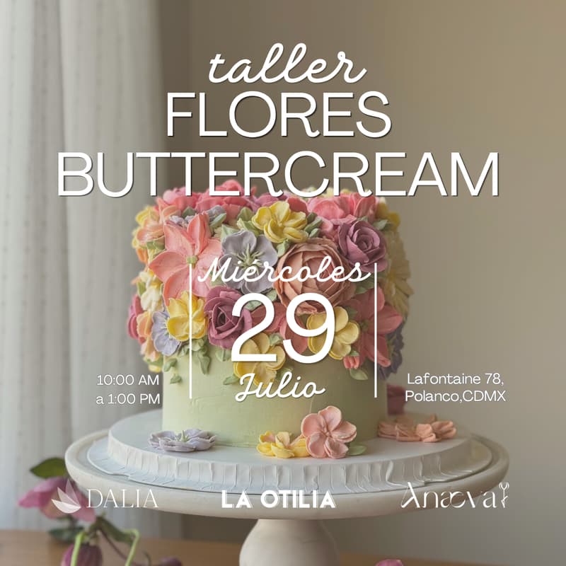 Cover Image for Taller Flores Buttercream