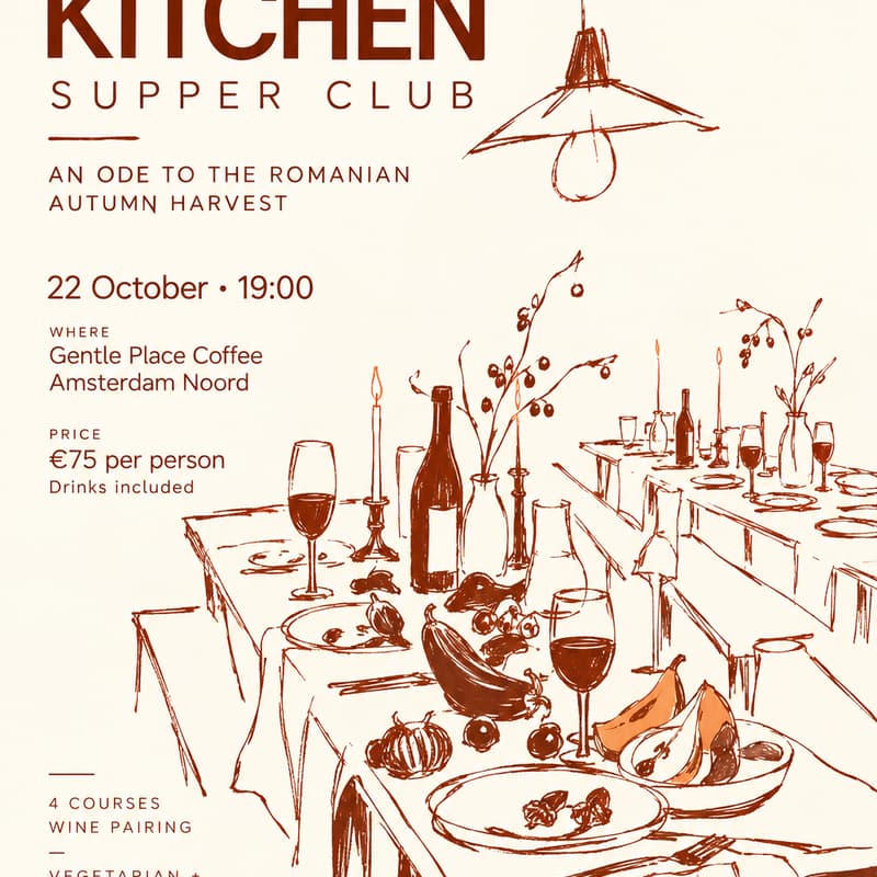 Cover Image for Crud Kitchen Supper Club: An Ode to the Romanian Autumn Harvest