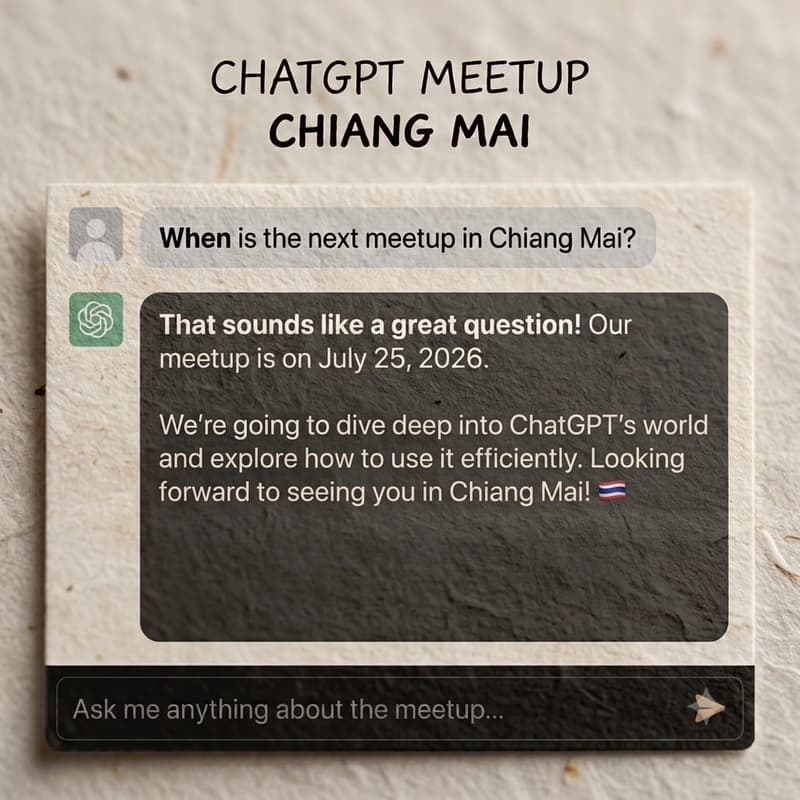 Cover Image for ChatGPT Meetup Chiang Mai