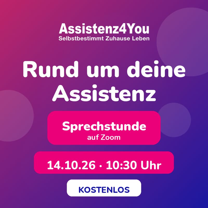 Cover Image for Offene Sprechstunde: Assistenz bei Einschränkung & Behinderung