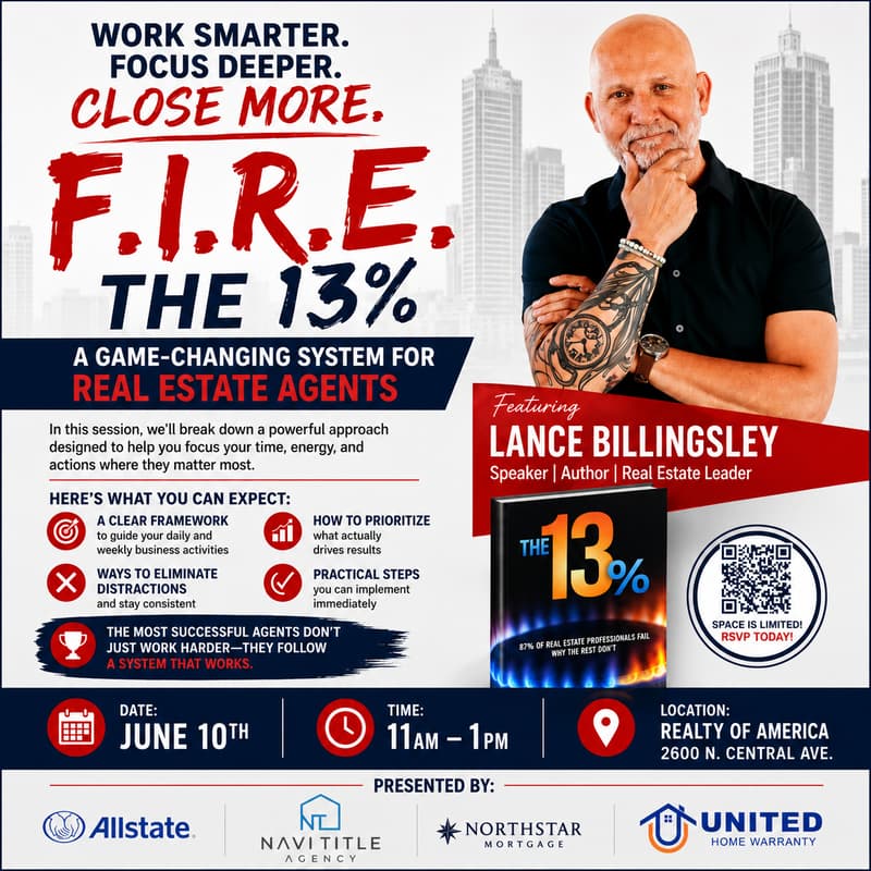 Cover Image for F.I.R.E the 13% - w/ Lance Billingsley