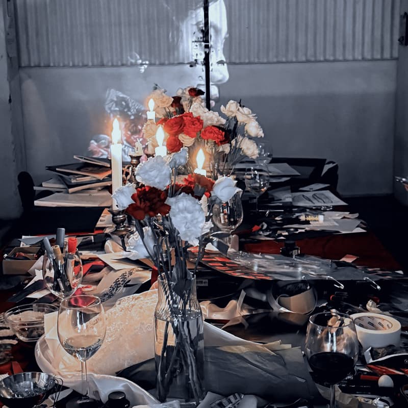 Cover Image for GHOSTING · Halloween collage & wine night