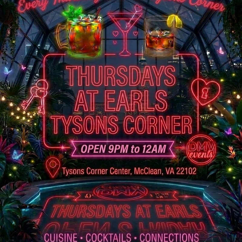 Cover Image for π Earls Tysons Corner Friday Night Singles Social ππΈ