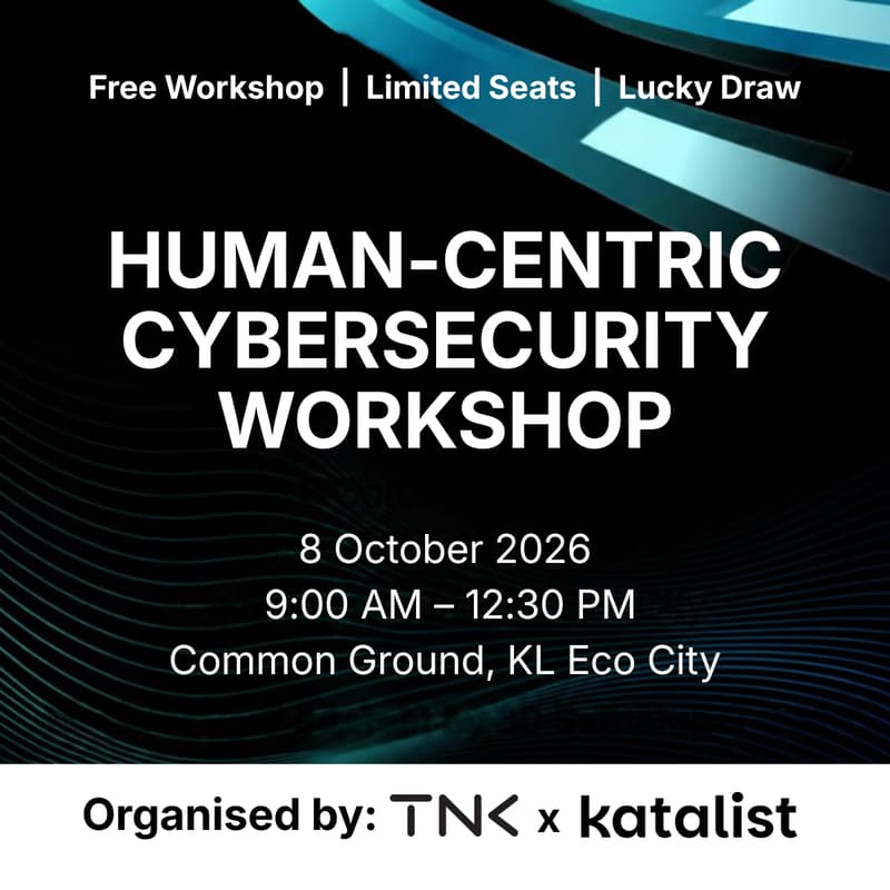 Cover Image for Human-Centric Cybersecurity Workshop by TNK x Katalist Ventures