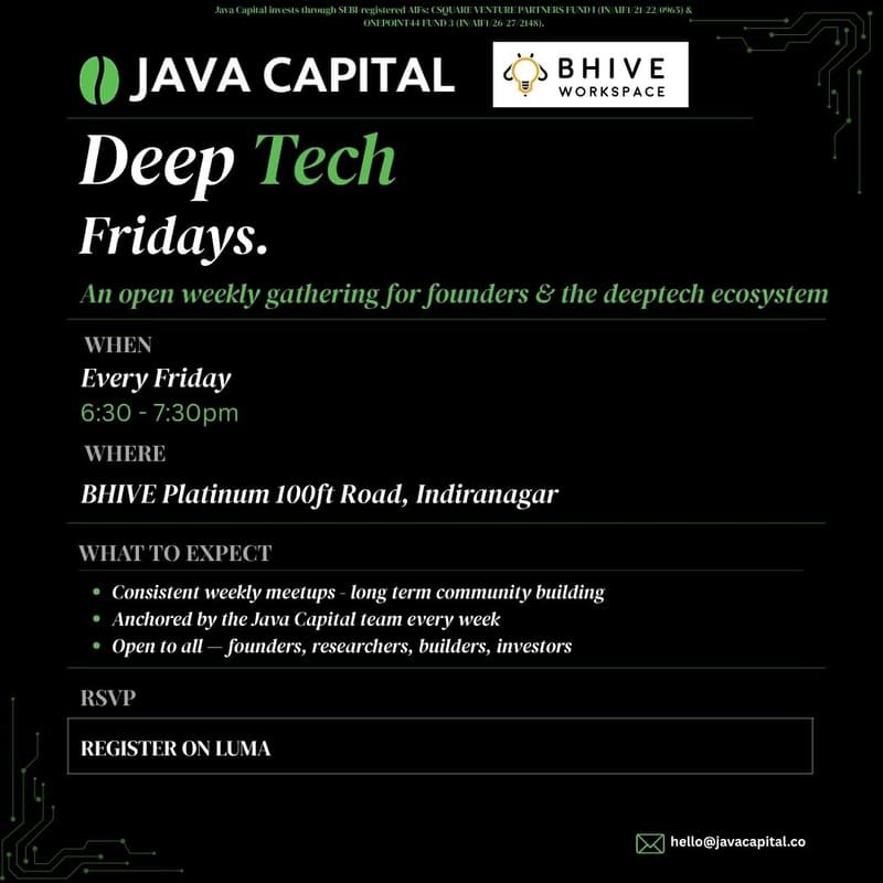 Cover Image for Java Capital Deep Tech Fridays