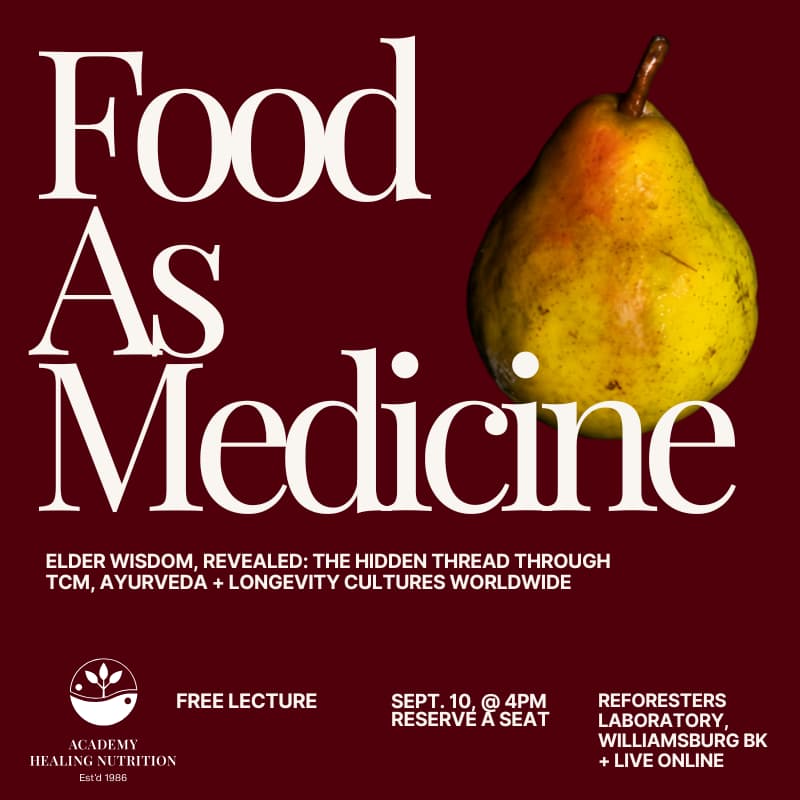 Cover Image for Food as Medicine: Ancient Wisdom for a Grounded Life + Career