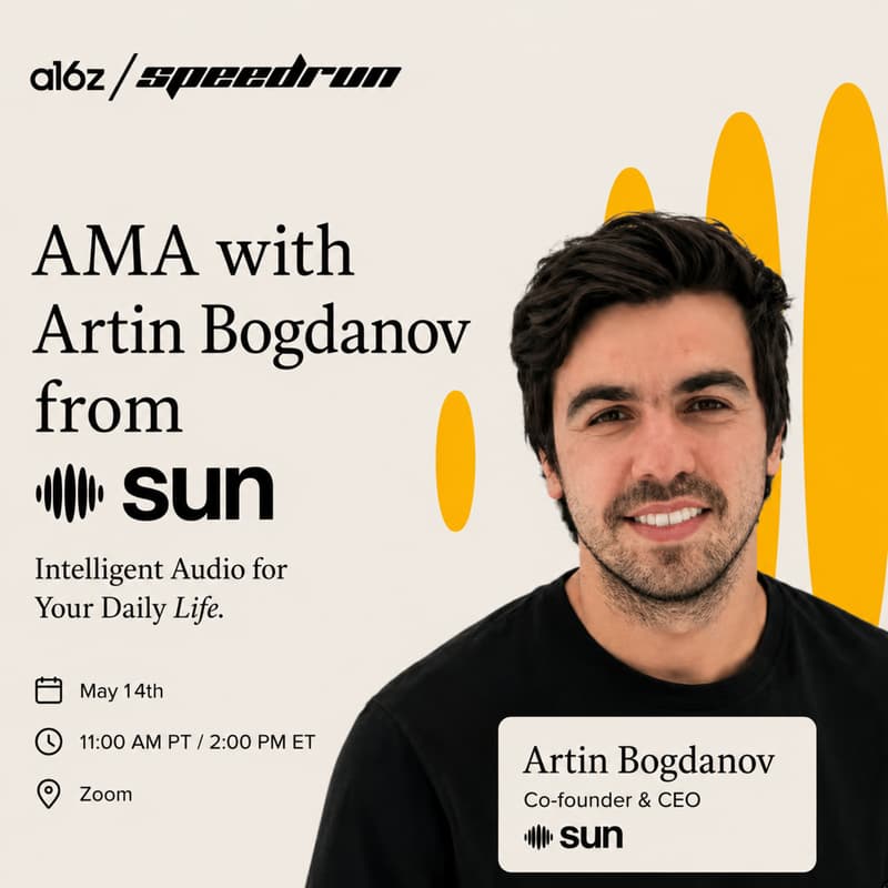 Cover Image for a16z Speedrun AMA with SUN